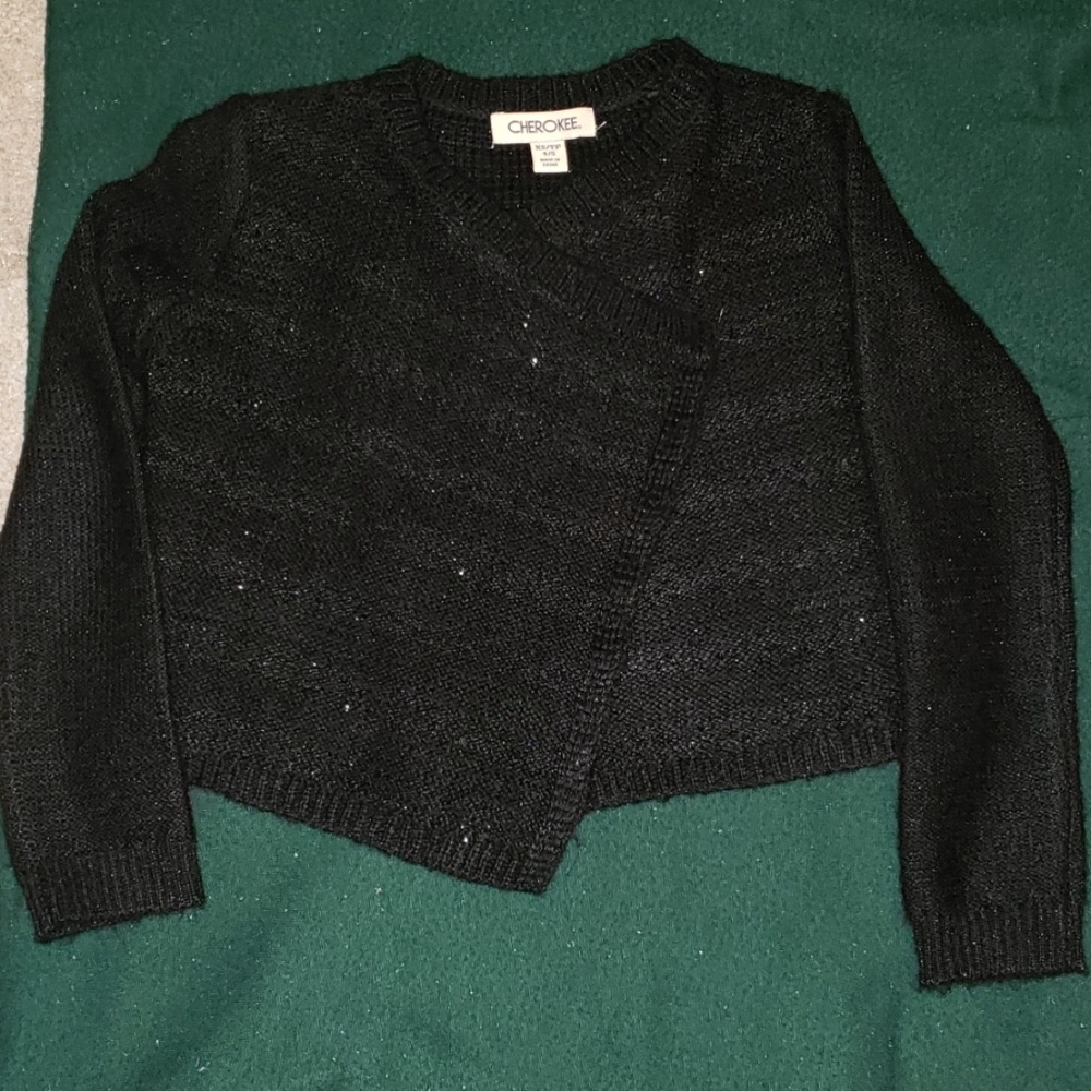 Crop Cardigan with sequences